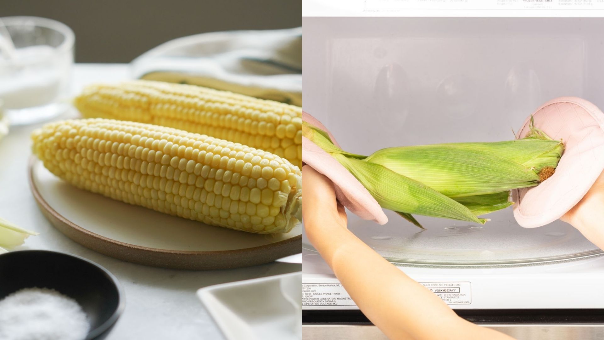 how to cook corn on the cob in the microwave with paper towel